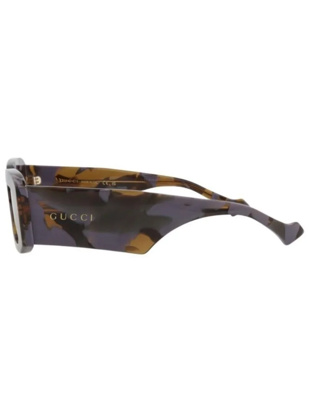 New Gucci Mens Square/Rectangle Havana Havana Brown Fashion Designer Sunglasses